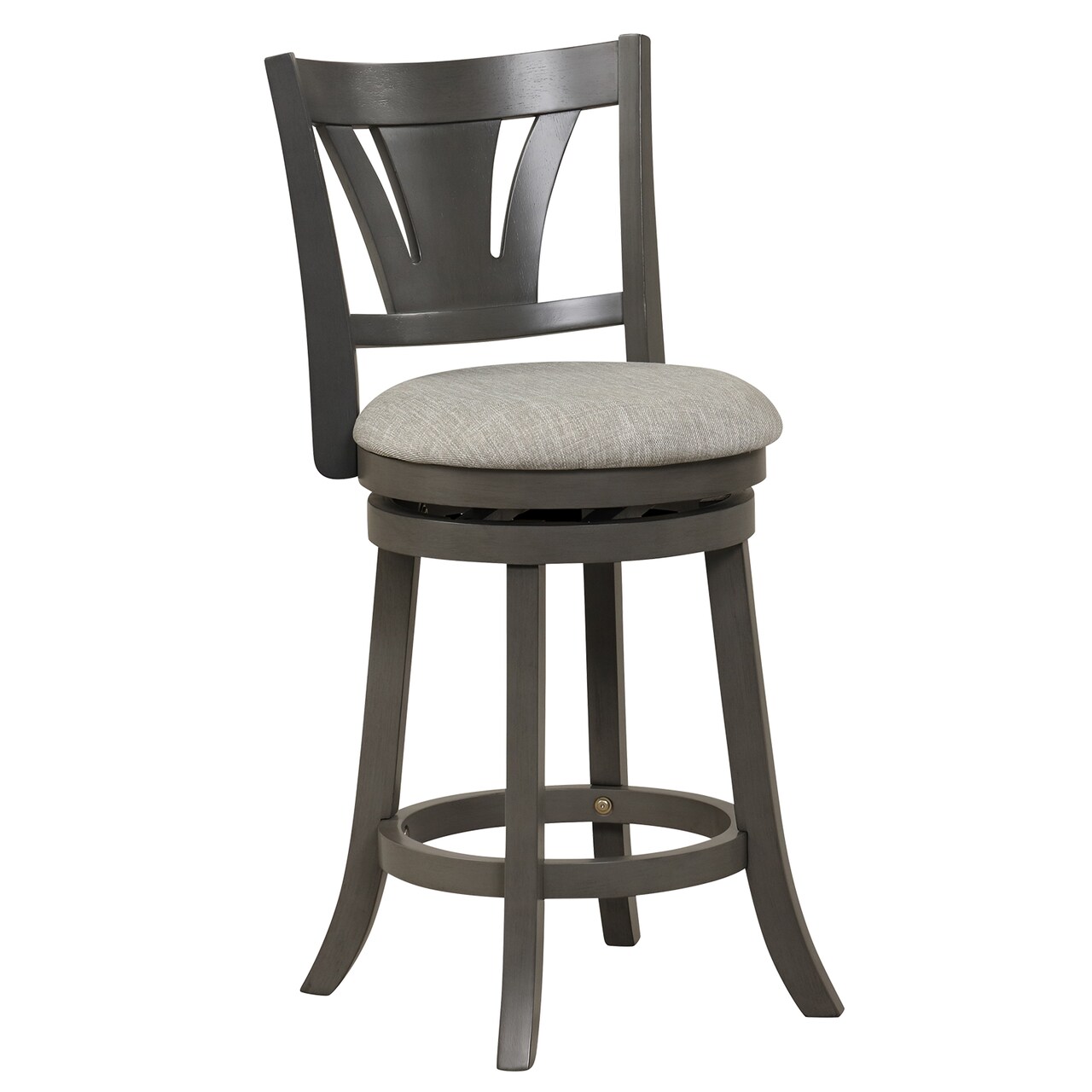 Costway 26.5 Swivel Bar Stool Counter Height with Curved